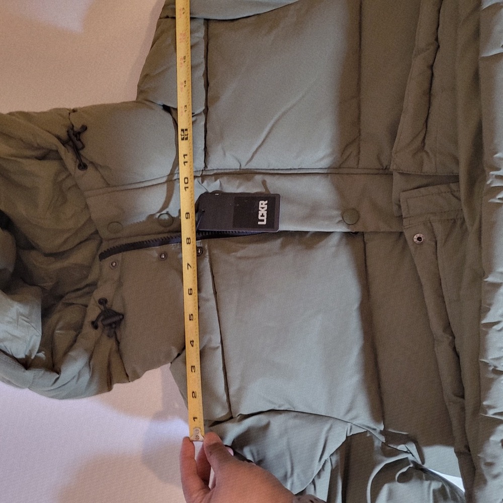 LCKR Norse Puffer Parka Men's Green Hooded Insulated Winter Coat SZ S/P NWT $150 - Picture 6 of 10